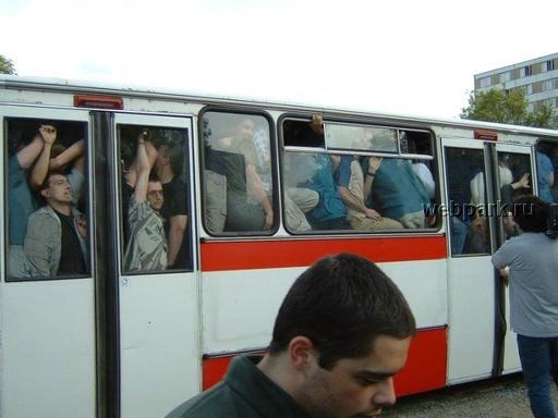 Давка в автобусе