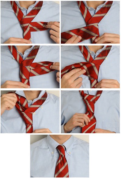 Как завязывать Двойной узел галстука