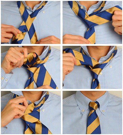 Как завязывать Восточный узел галстука